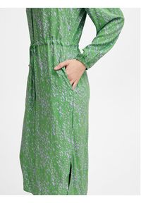 Fransa Sukienka koszulowa 20613273 Zielony Regular Fit. Kolor: zielony. Materiał: wiskoza. Typ sukienki: koszulowe