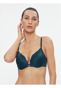 Hunkemöller Biustonosz push-up Marine 202699 Niebieski. Kolor: niebieski. Rodzaj stanika: push-up