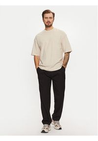 Jack & Jones - Jack&Jones T-Shirt Charge 12259975 Beżowy Oversize. Kolor: beżowy. Materiał: bawełna #5