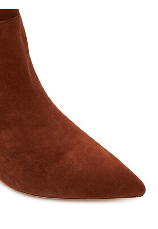 Lauren Ralph Lauren - LAUREN RALPH LAUREN Kozaki 802967811003 Brązowy. Kolor: brązowy. Materiał: skóra, zamsz