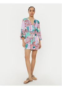 Maaji Sukienka letnia Japanese Eden PT2472CPO003 Fioletowy Regular Fit. Kolor: fioletowy. Materiał: syntetyk. Sezon: lato #2