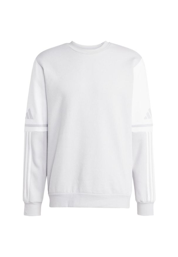 Adidas - Bluza męska adidas Squadra 25 Sweat Crew. Kolor: biały, wielokolorowy, szary