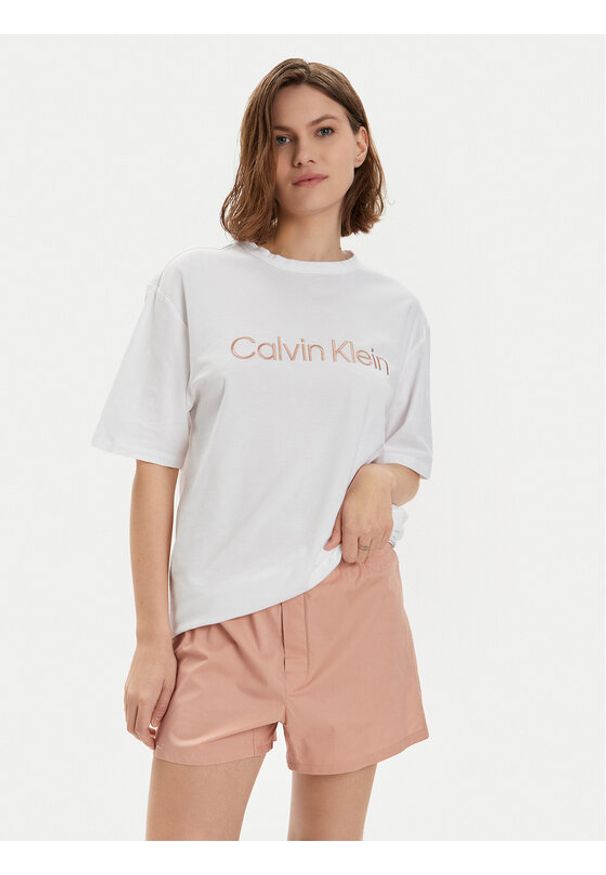 Calvin Klein Underwear Piżama 000QS7191E Kolorowy Relaxed Fit. Materiał: bawełna. Wzór: kolorowy