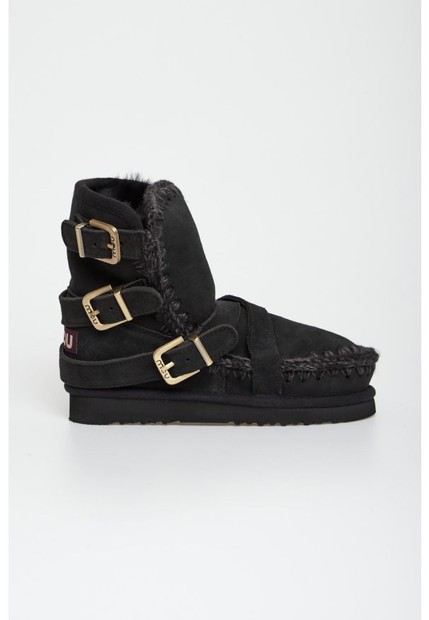 Mou - Śniegowce damskie skórzane MOU. Materiał: skóra