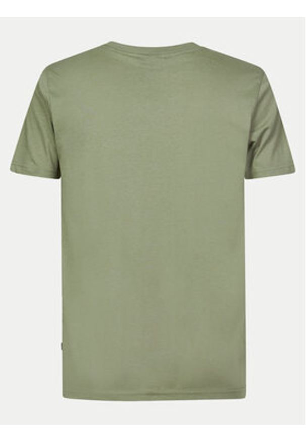 Petrol Industries T-Shirt M-1040-TSR600 Zielony Regular Fit. Kolor: zielony. Materiał: bawełna
