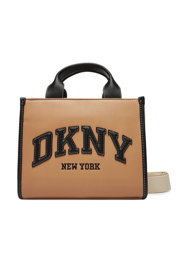 DKNY Torebka R52AZC80 Beżowy. Kolor: beżowy. Materiał: skórzane