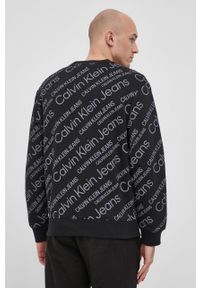 Calvin Klein Jeans Bluza J30J319703.PPYY męska kolor czarny wzorzysta. Okazja: na co dzień. Kolor: czarny. Materiał: dzianina. Styl: casual #2