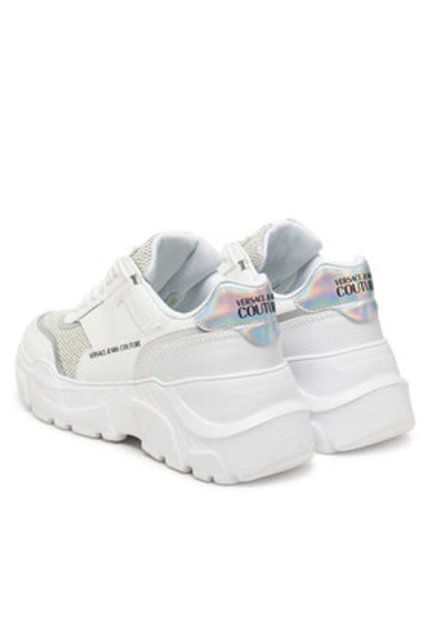 Versace Jeans Couture Sneakersy 78VA3SC4 Biały. Kolor: biały. Materiał: skóra