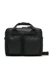 Rains Torba Texel Tech Bag W3 14250 Czarny. Kolor: czarny. Materiał: materiał