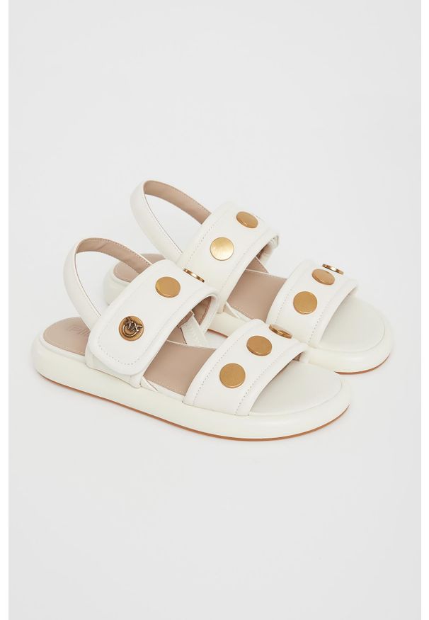 Pinko - Sandały damskie skórzane PINKO. Materiał: skóra