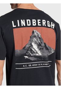 Lindbergh T-Shirt 30-420123 Granatowy Regular Fit. Kolor: niebieski. Materiał: bawełna #5