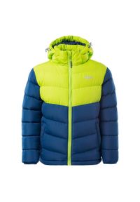 BEJO - Kurtka Ocieplana Dziecięca Baldey II. Kolor: zielony, niebieski, wielokolorowy. Materiał: puch. Styl: sportowy
