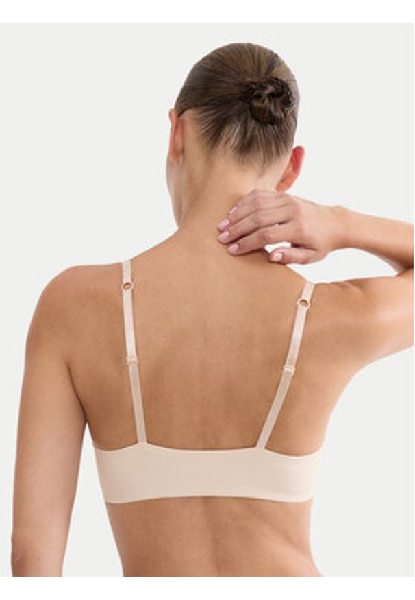 Triumph Biustonosz push-up Pure Micro 10226410 Beżowy. Kolor: beżowy. Materiał: syntetyk. Rodzaj stanika: push-up