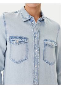 Guess Koszula jeansowa W5YH33 D4N61 Niebieski Regular Fit. Kolor: niebieski. Materiał: lyocell