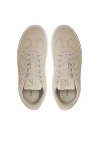 Calvin Klein Jeans Sneakersy Classic Cupsole Laceup Wt Wm YW0YW01833 Écru. Materiał: zamsz, skóra #5