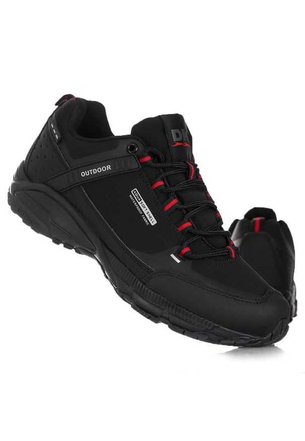 Buty męskie turystyczne trekkingowe DK PREDATOR SOFTSHELL. Kolor: czerwony, wielokolorowy, czarny. Materiał: softshell