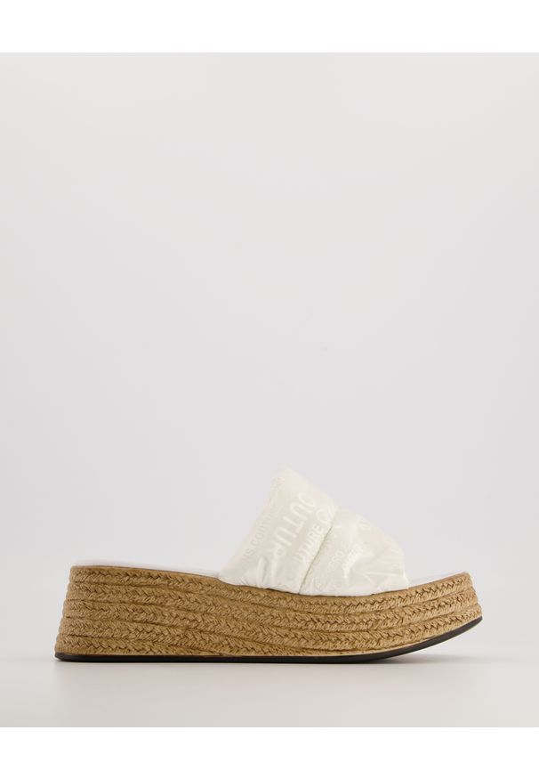 Venezia - KLAPKI NA PLATFORMIE 1952360 06 WHITE. Materiał: skóra, syntetyk, materiał. Obcas: na platformie. Wysokość obcasa: średni