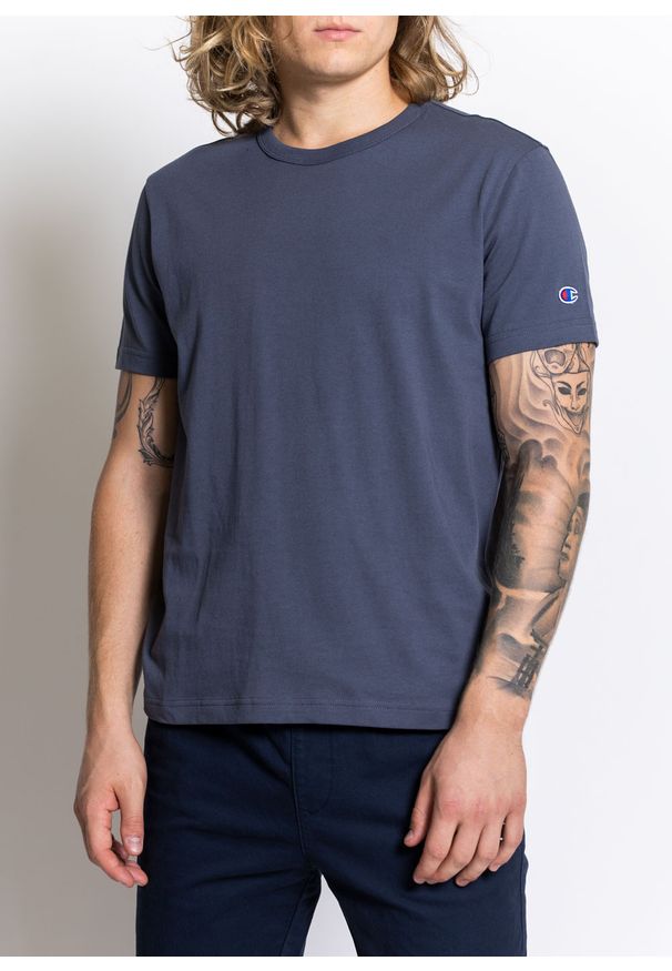 Koszulka Champion Premium Crew Neck T-Shirt (210971-BS514). Kolor: szary. Materiał: materiał