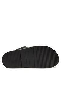 TOMMY HILFIGER - Tommy Hilfiger Klapki DOUBLE STRAP RAFFIA FW0FW08940 Czarny. Kolor: czarny #4