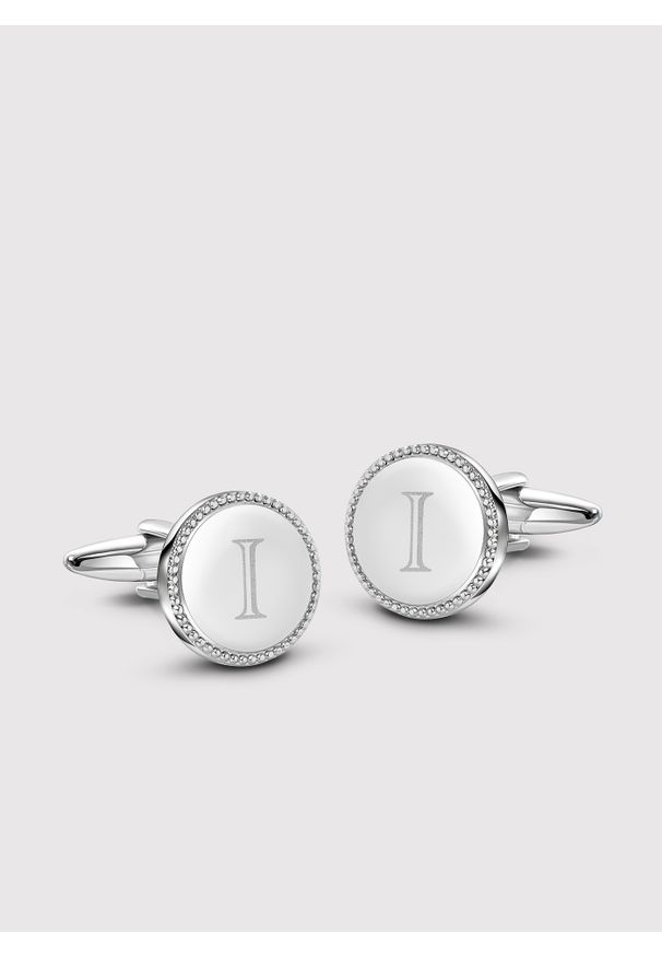 Pako Lorente - PAKO LORENTE – Srebrne spinki do mankietów. Kolor: srebrny