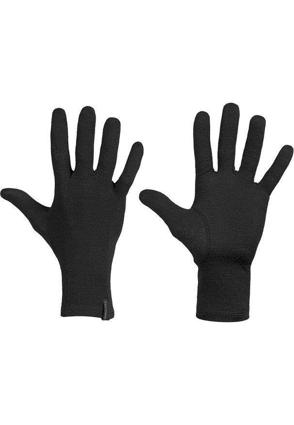 Rękawice merino Icebreaker 200 Oasis Glove Liners. Kolor: czarny. Sport: turystyka piesza