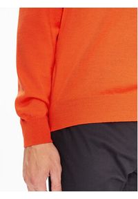 BOSS - Boss Sweter Botto-L 50476364 Pomarańczowy Regular Fit. Kolor: pomarańczowy. Materiał: wełna