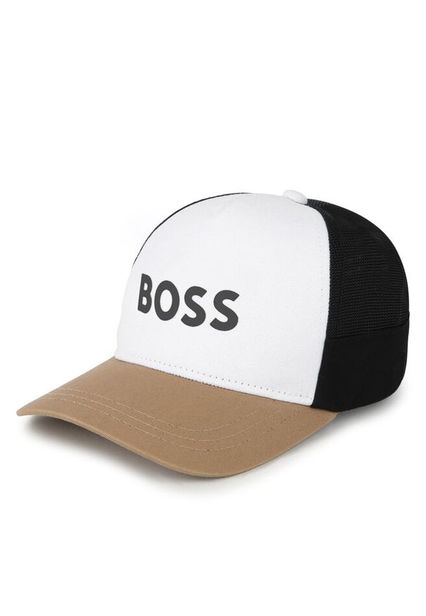 BOSS - Czapka z daszkiem Boss. Kolor: biały