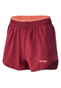 Hi-tec - Szorty Damskie Laria. Kolor: czerwony. Sport: turystyka piesza