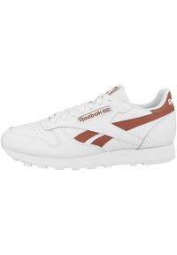 Buty męskie Reebok CL Lthr. Zapięcie: sznurówki. Kolor: biały, wielokolorowy. Materiał: guma, syntetyk, materiał. Szerokość cholewki: normalna