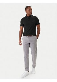 TOMMY HILFIGER - Tommy Hilfiger Polo 1985 MW0MW17771 Czarny Slim Fit. Typ kołnierza: polo. Kolor: czarny. Materiał: bawełna #4