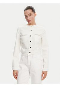 Guess Kurtka przejściowa 172731 Biały Classic Fit. Kolor: biały. Materiał: bawełna