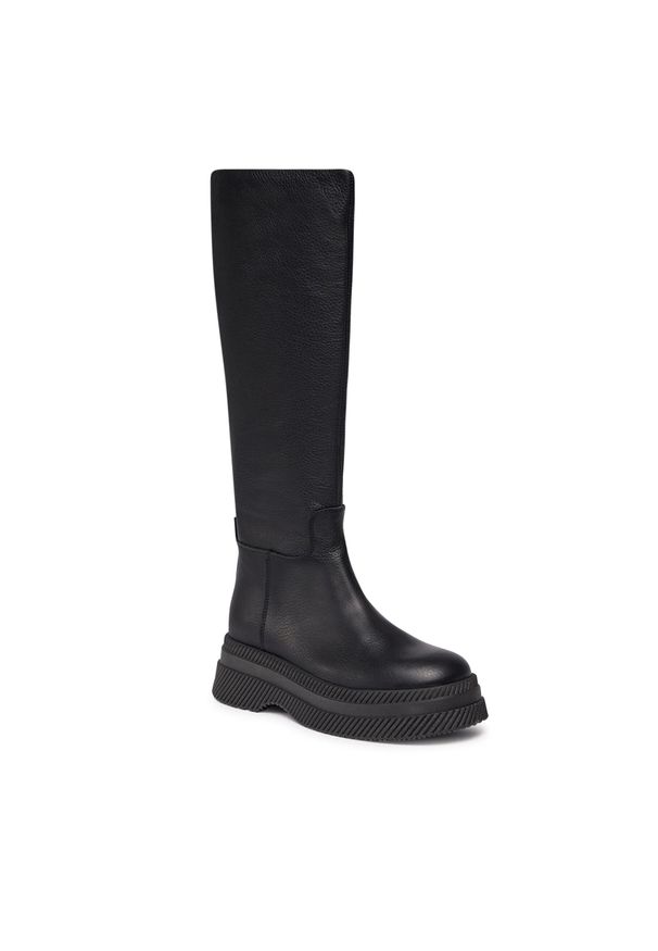 Kozaki Steve Madden Gylana Boot SM11002676 SM11002676-017 Black Leather. Kolor: czarny