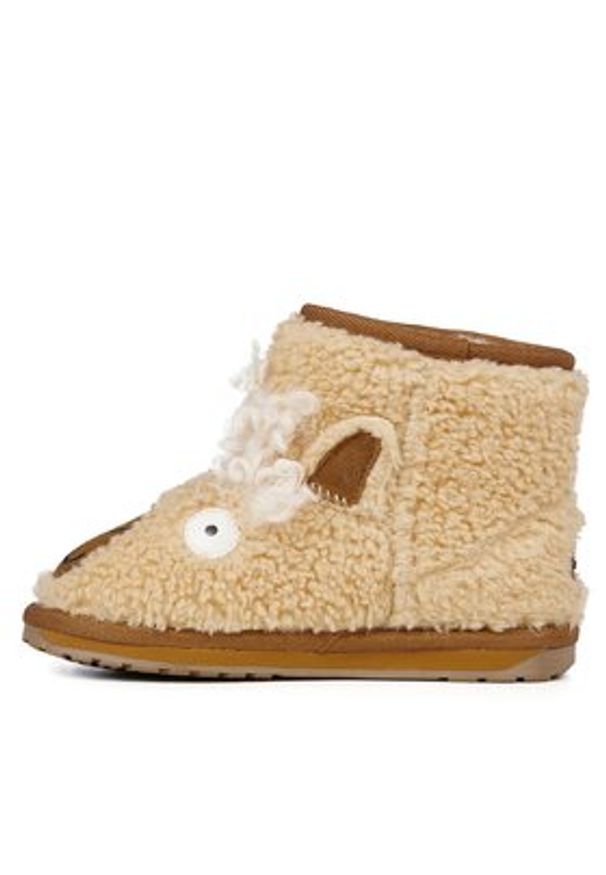 EMU Australia Śniegowce Llama Mini K12338 Beżowy. Kolor: beżowy. Materiał: materiał, wełna