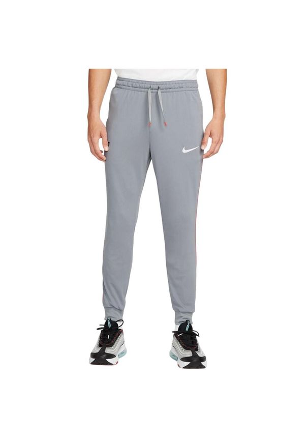 Nike - Męskie Spodnie Do Biegania FC Libero DriFIT. Kolor: szary. Materiał: dresówka