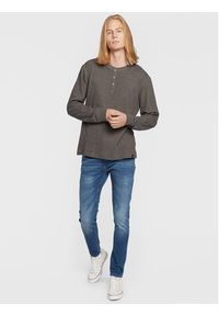 Blend Longsleeve Bhnoble 20712117 Szary Regular Fit. Kolor: szary. Materiał: bawełna. Długość rękawa: długi rękaw