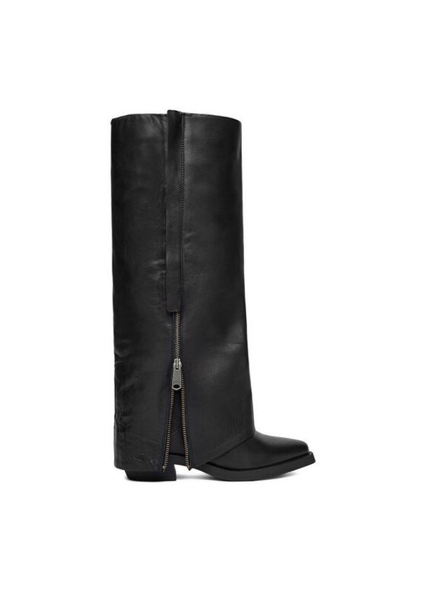 G-Star RAW - G-Star Raw Kozaki EO-YUKI-25FW65 Czarny. Kolor: czarny. Materiał: skóra