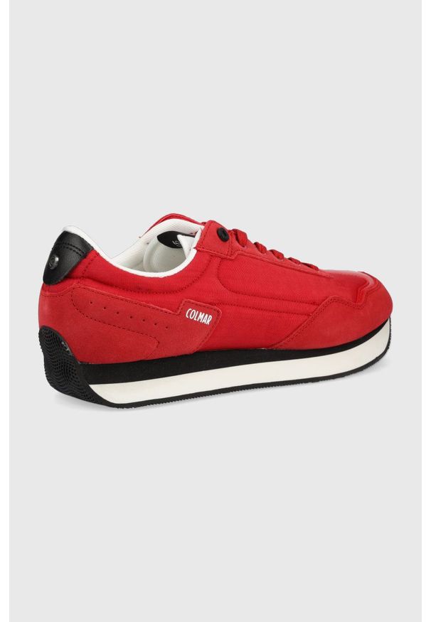 Colmar sneakersy red kolor czerwony. Nosek buta: okrągły. Kolor: czerwony. Materiał: guma