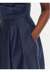 Elisabetta Franchi Sukienka koktajlowa AB-T52-52E2-V440 Granatowy Regular Fit. Kolor: niebieski. Materiał: bawełna. Styl: wizytowy #4
