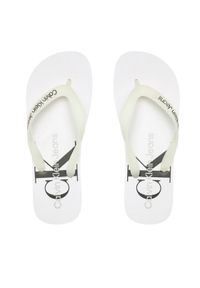 Calvin Klein Jeans Japonki Beach Sandal Monogram Tpu YM0YM00838 Biały. Kolor: biały