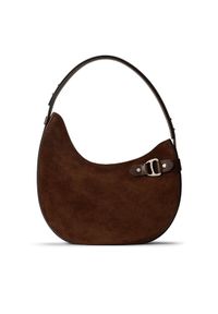 Lauren Ralph Lauren - LAUREN RALPH LAUREN Torebka 431980157005 Brązowy. Kolor: brązowy. Materiał: skórzane, zamszowe