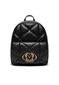 Love Moschino - LOVE MOSCHINO Plecak JC4037PP1MLC0000 Czarny. Kolor: czarny. Materiał: skóra