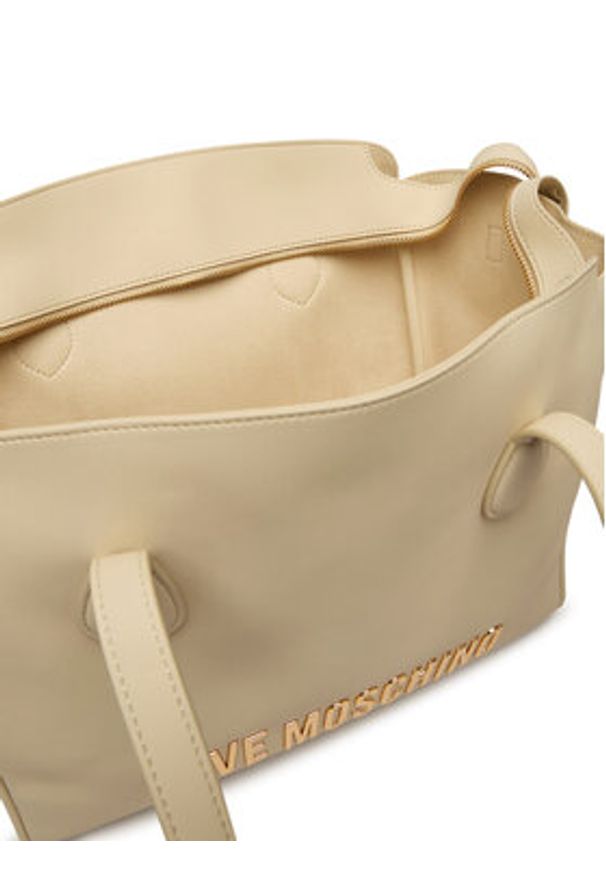 Love Moschino - LOVE MOSCHINO Torebka JC4243PP0OKD0110 Biały. Kolor: biały. Materiał: skórzane