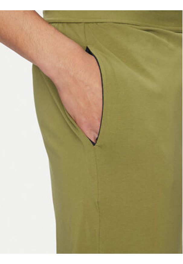 BOSS Spodnie dresowe Mix&Match 50515305 Zielony Regular Fit. Kolor: zielony. Materiał: bawełna