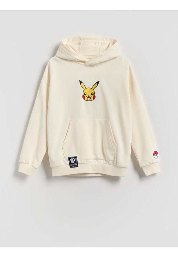 Reserved - Bluza Pokémon - złamana biel. Materiał: dzianina, bawełna