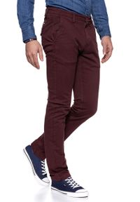 Lee - LEE SPODNIE MĘSKIE CHINO BURGUNDY ARRAY L768LL26. Okazja: na co dzień. Styl: wizytowy, elegancki, casual