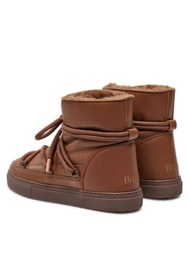 Inuikii Śniegowce Full Leather 75202-087 Brązowy. Kolor: brązowy. Materiał: skóra