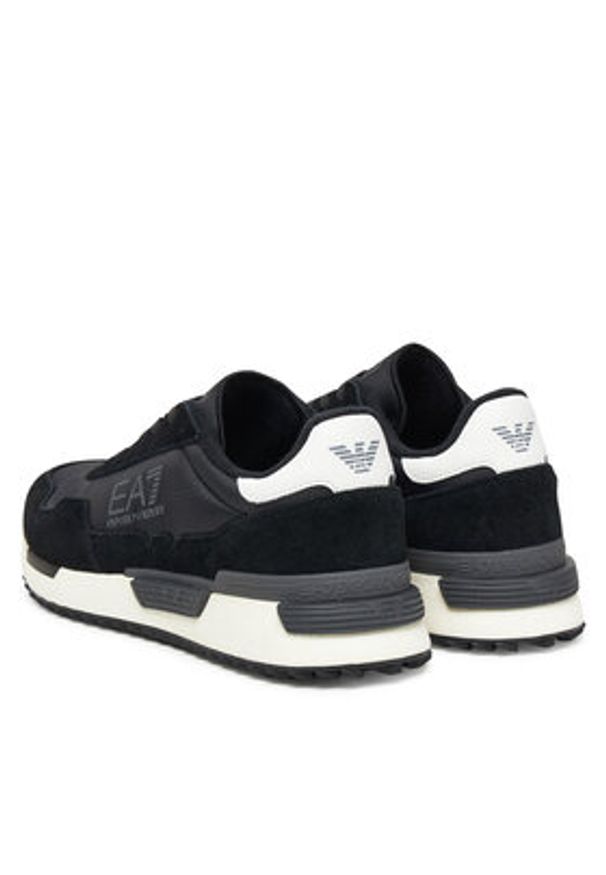 EA7 Emporio Armani Sneakersy 7X000380 AF19175 MC001 Czarny. Kolor: czarny. Materiał: materiał