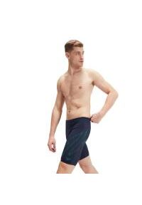 Jammerki Speedo Hyper Boom Placement - True Navy/Jungle Green - Rozmiar 26. Kolor: niebieski. Wzór: nadruk