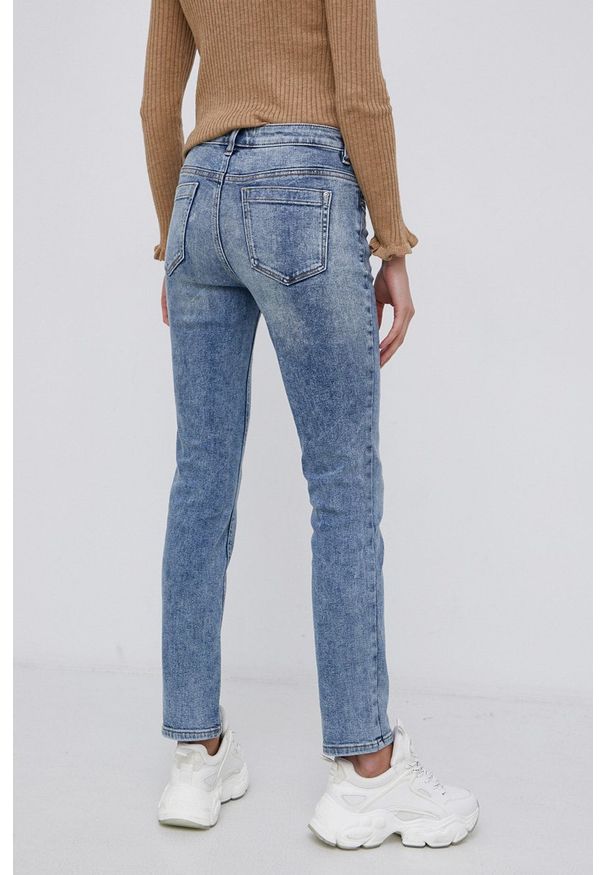 Tom Tailor Jeansy damskie medium waist. Kolor: niebieski