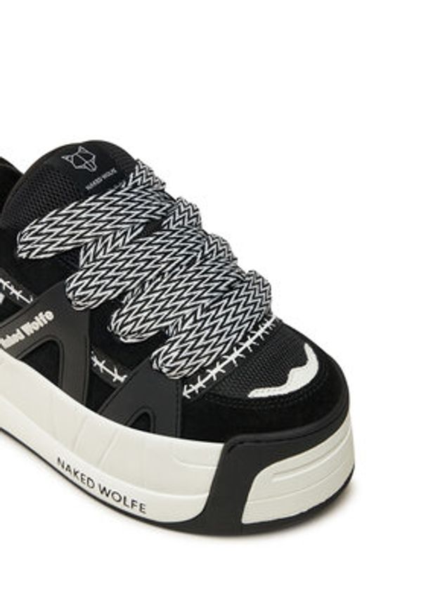 Naked Wolfe Sneakersy Slider Czarny. Kolor: czarny. Materiał: skóra